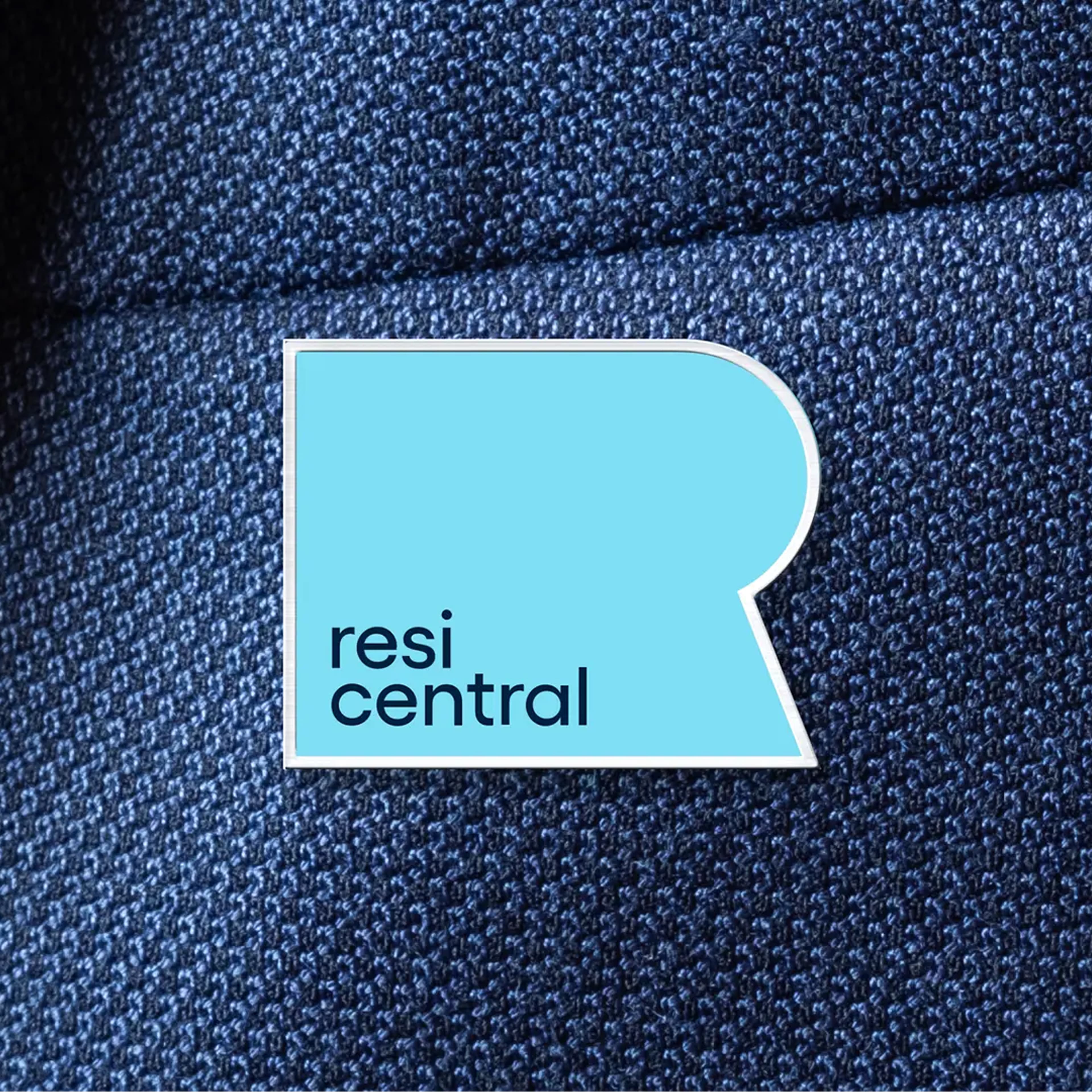 Resi Central logo — a light blue stylized letter R shape with the text "resi central" in dark navy